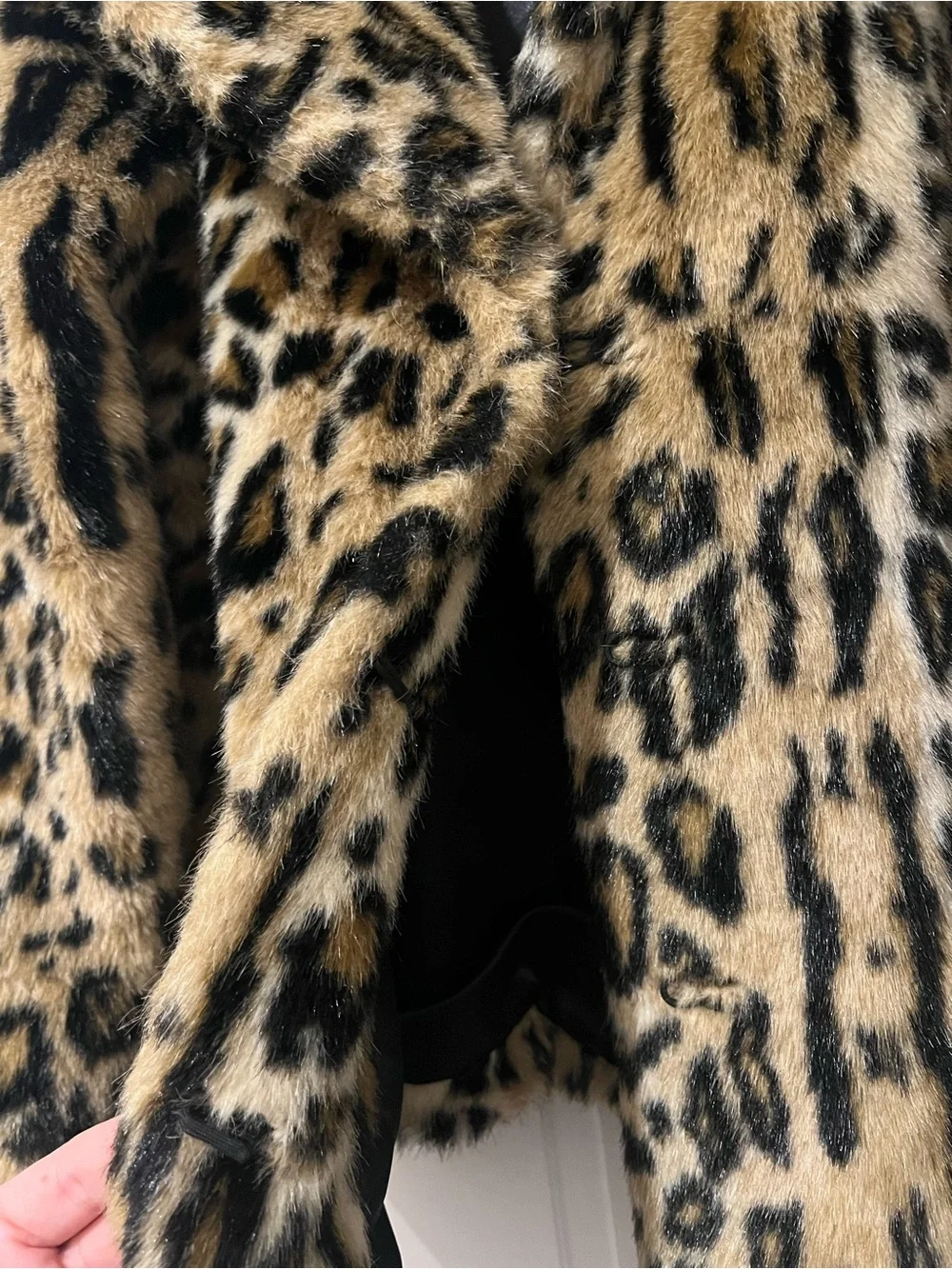 ASOS Women’s Leopard Print Faux Fur Jacket